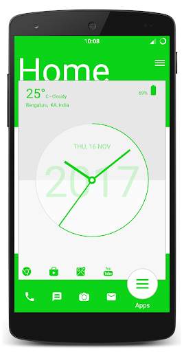 Analog Clock Launcher -Applock screenshot 8