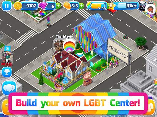 QutieLife - LGBTQ City Building Social Sim Game screenshot 7