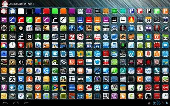 Chrome Line Lite - Icon Pack screenshot 10