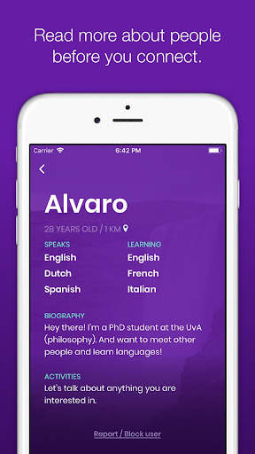 Ananas Language Exchange screenshot 3
