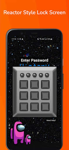 AmongLock - Reactor Lock Screen for Among Us Real 1 تصوير الشاشة
