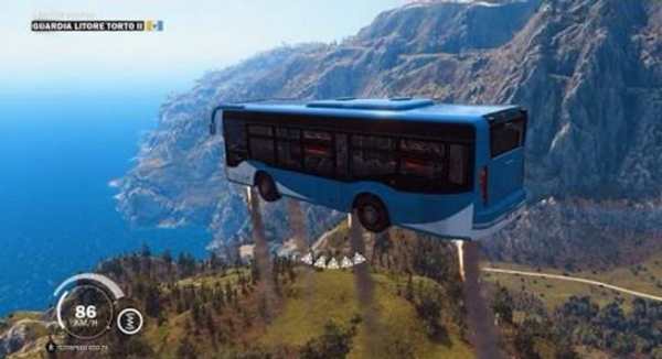 Flying Bus Simulator Free 2016 screenshot 3
