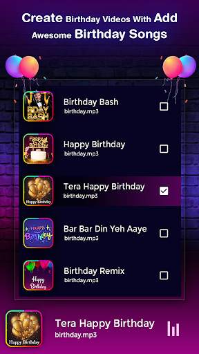 Birthday Video Maker with Song and Name screenshot 4