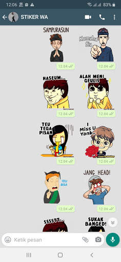Stiker WA Bahasa Sunda Lucu WAStickerapps screenshot 6