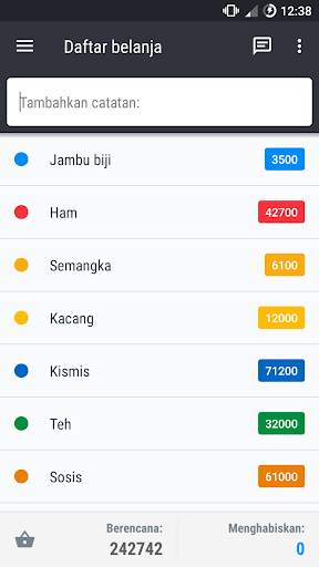 Daftar belanja screenshot 1