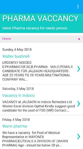 Pharma Vacancy screenshot 1