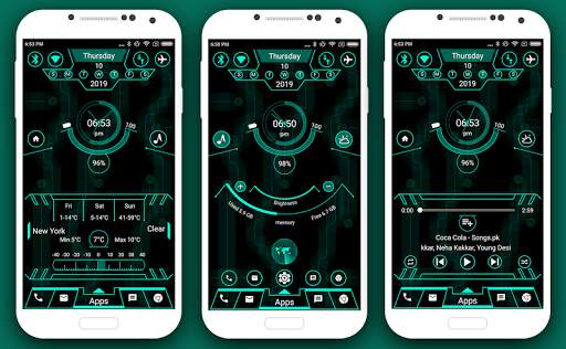 Radical Launcher 2020 - Hi-tech theme screenshot 2