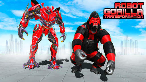 Angry Gorilla Robot Transform: Car Robot Games स्क्रीनशॉट 1