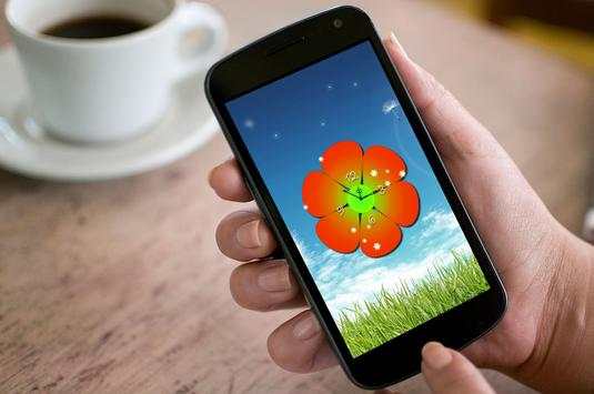 Flower Clock Live Wallpaper скриншот 2