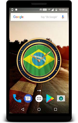 Brazil Clock Live Wallpaper screenshot 1