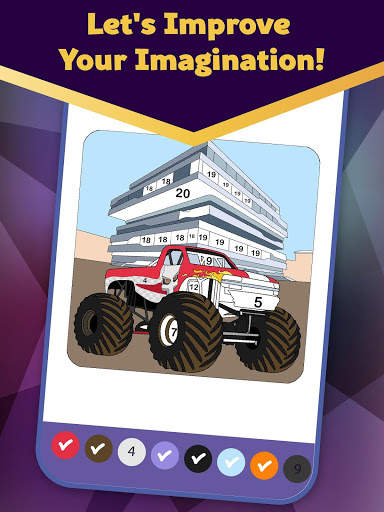 Super Duper - Cars Coloring by Numbers स्क्रीनशॉट 5