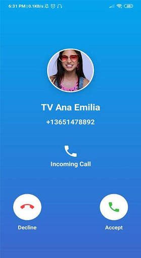 Tv Ana Emilia Game Fake Call & Video screenshot 3