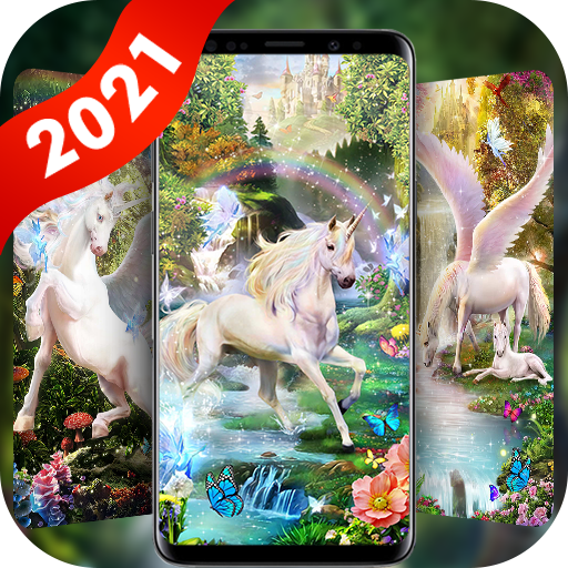 Flower Unicorn Live Wallpaper &amp; Launcher Themes icon