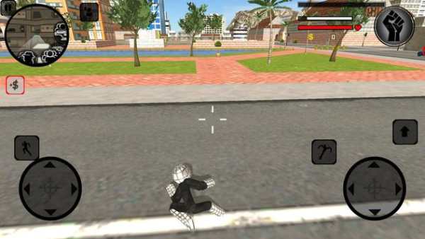 Black Spider Stickman Mafia Crime Rope Hero 2019 screenshot 3