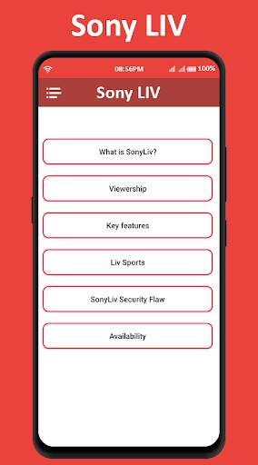 Sony Live Tips - Live TV Shows & Movies Guide screenshot 1
