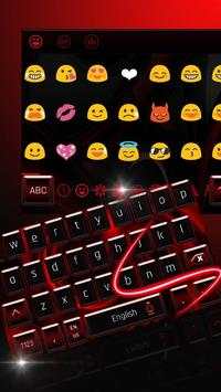 3D Red Black Keyboard Theme screenshot 3