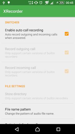 XRecorder(XperiaCallRecorder) screenshot 1