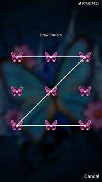Butterflies Pattern Lock Screen 🦋 скриншот 8