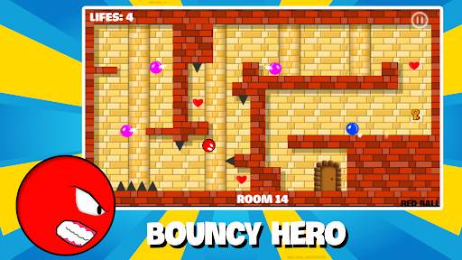 Red Hero Ball vs Green King screenshot 2