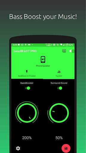 Bassverstärker Bass Booster & Equalizer FREE screenshot 1