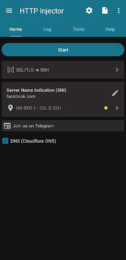 HTTP Injector (SSH/UDP/DNS)VPN screenshot 1