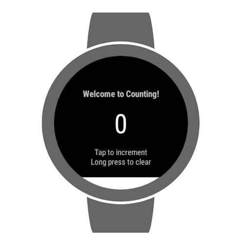 Counting for Android Wear screenshot 1