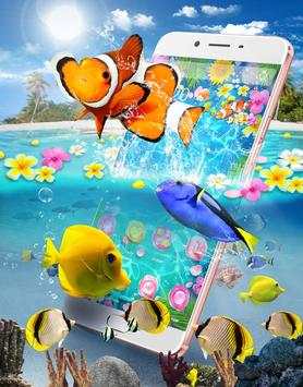 Lively 3D Color Fish Theme screenshot 4