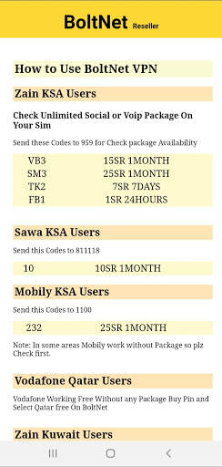 BoltNet Vpn Reseller screenshot 2