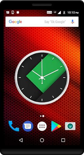 Green Clock Live Wallpaper screenshot 5