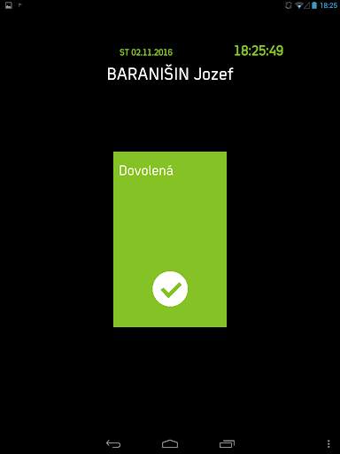 Evidence docházky Aktion screenshot 6