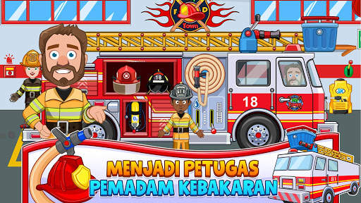 My Town : Fire station Rescue screenshot 3