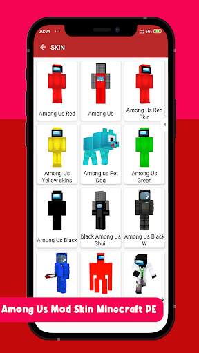 Among Us Mod Skin Minecraft PE screenshot 2