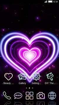 Neon Heart Theme HD: CLauncher screenshot 5