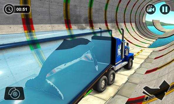 Impossible Whale Transport Truck Driving Tracks screenshot 2
