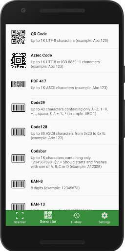 Barcode Scanner & Barcode Generator screenshot 2