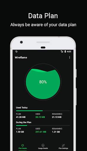 Wireflame - Data Usage Monitor, Data Manager screenshot 1