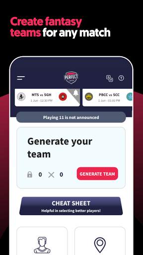 Perfect Lineup - Fantasy Cricket Team Prediction screenshot 10