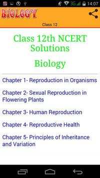 Class 12 Biology Solutions screenshot 1