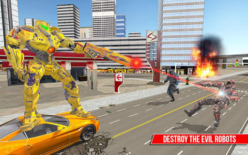 Muscle car robot game – Bus robot transform games screenshot 5