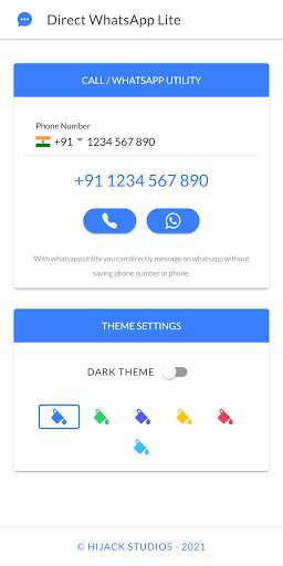 Direct WhatsApp Lite screenshot 1