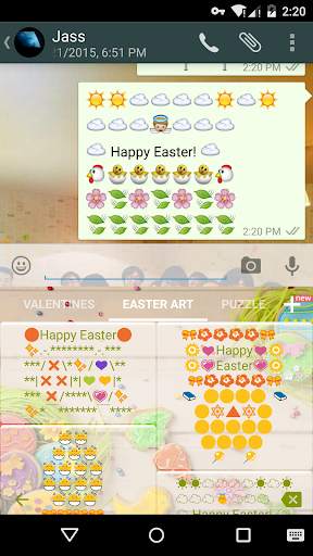 Easter Art - Emoji Keyboard स्क्रीनशॉट 1
