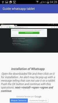Guide Whatsapp tablet screenshot 5