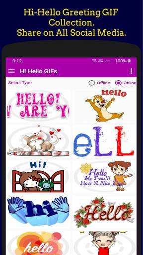 Hi Hello Gif Collection. screenshot 3