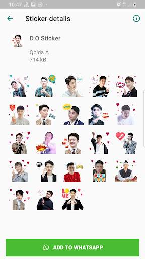EXO WAStickerApps KPOP Idol for Whatsapp screenshot 4