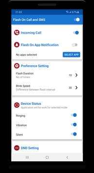 Flash On Call And SMS - Flash Blinking On Call screenshot 2