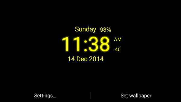 Digital Clock Live Wallpaper screenshot 2
