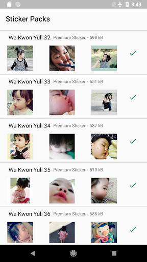 Cute Wa Kwon Yuli Sticker WAStickerApps screenshot 6