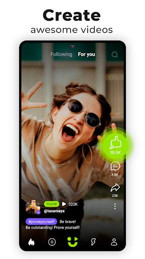 NUTSon: video social network screenshot 2