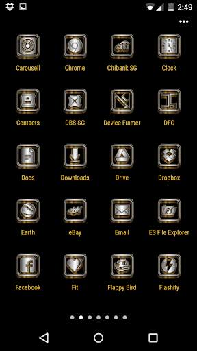SilverGold 3D Icon CM&Launcher screenshot 5