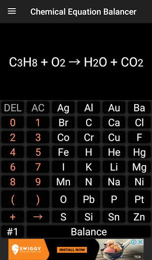 Chemistry Calculator - Chemical Equation Balancer screenshot 2